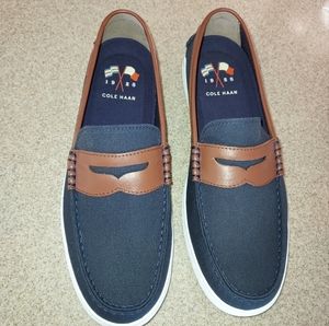 Cole Haan Navy Boat Shoes NEW